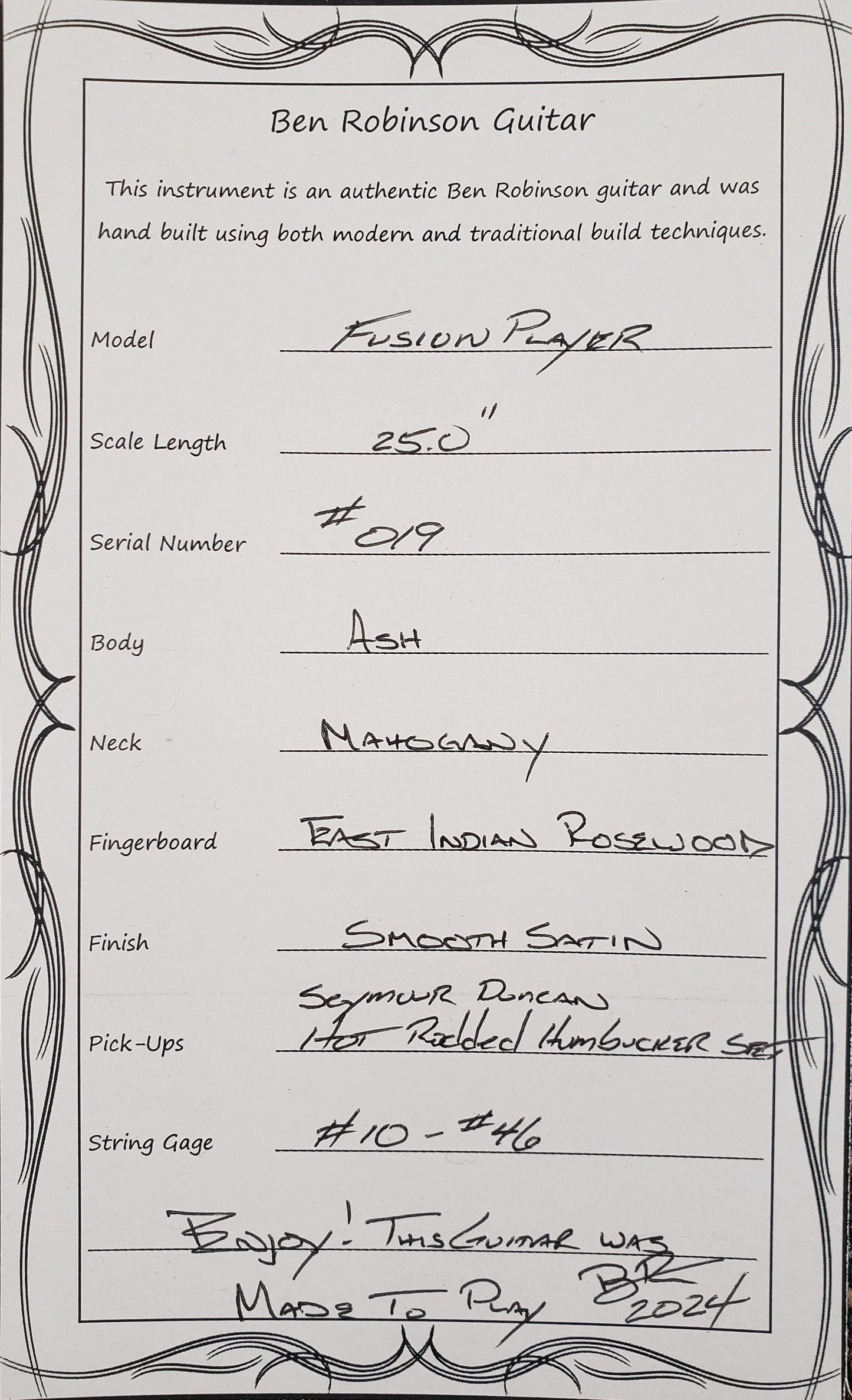 BR Guitar - Fusion Player