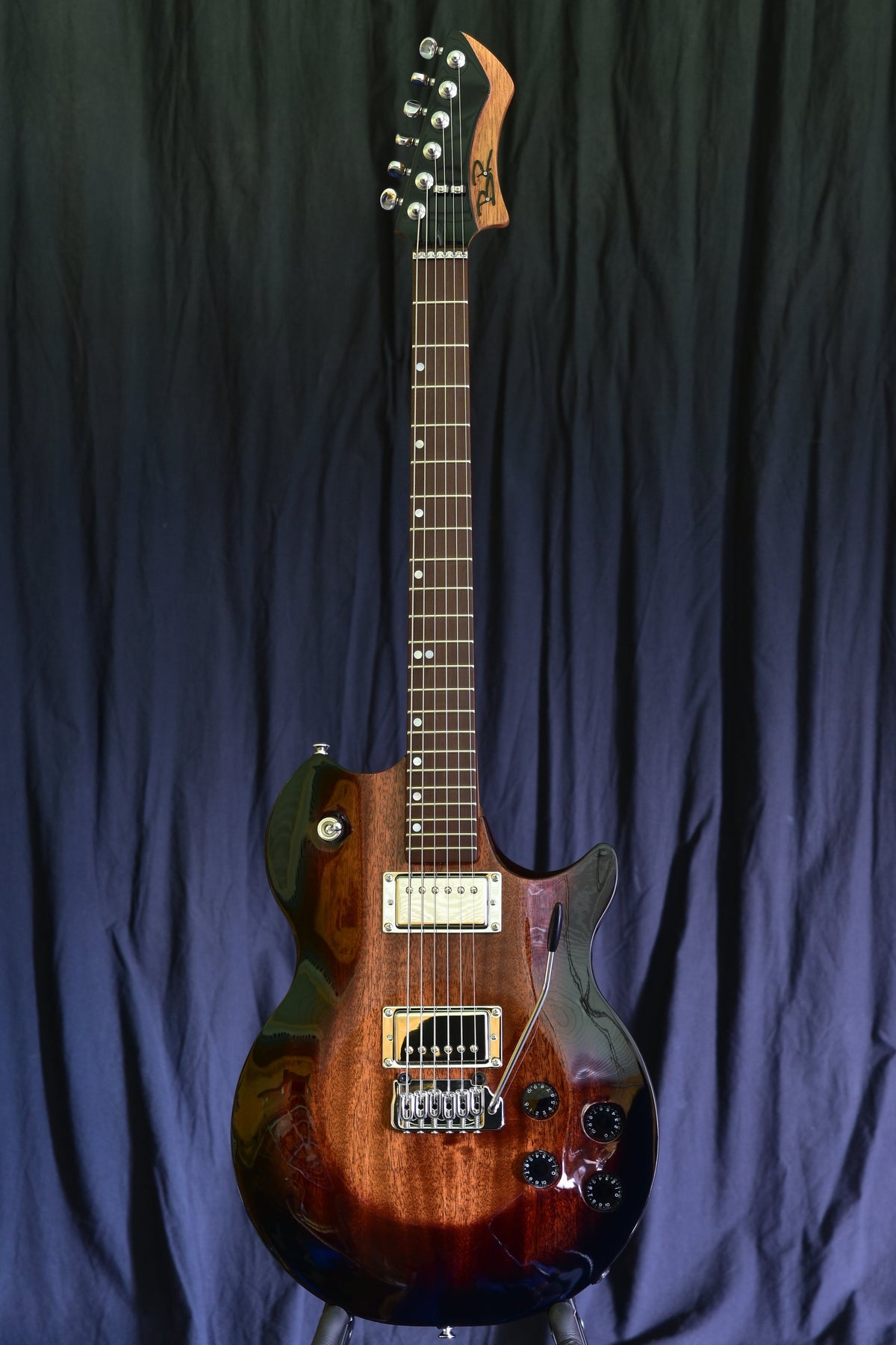 Custom BR Guitars Fusion Signature electric guitar with mahogany body and Hipshot tremolo