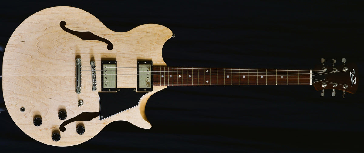 Lineage 6 solid-wood semi-hollow electric guitar by Ben Robinson Guitars